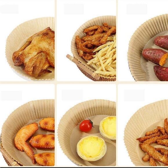 Air Fryer Liners 100 PC, Disposable Parchment Paper Liners - Picture 8 of 11